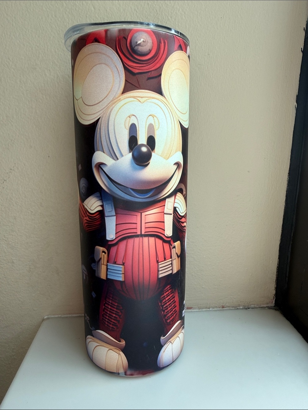 Mouse Red Graphic Stainless Steel Travel Tumbler